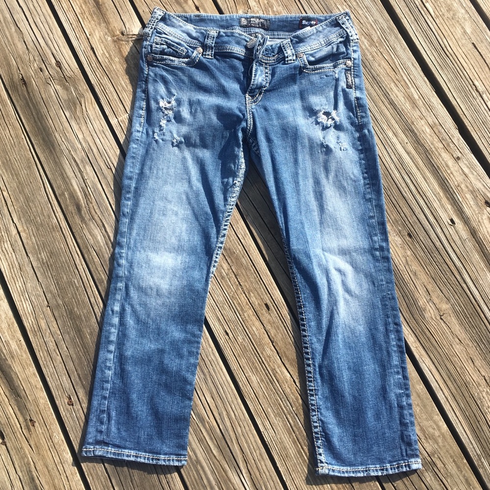 Silver Suki Mid Capri